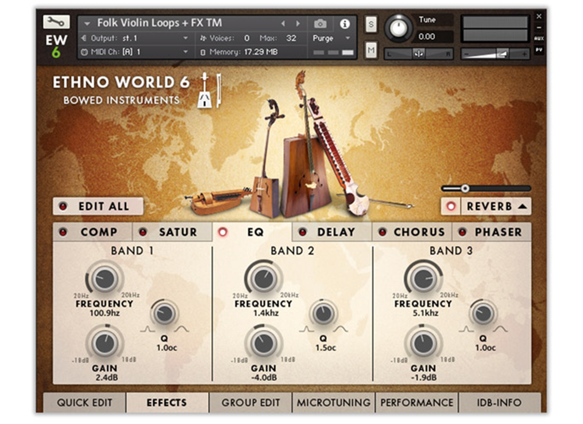 Ethno World 6 Instruments